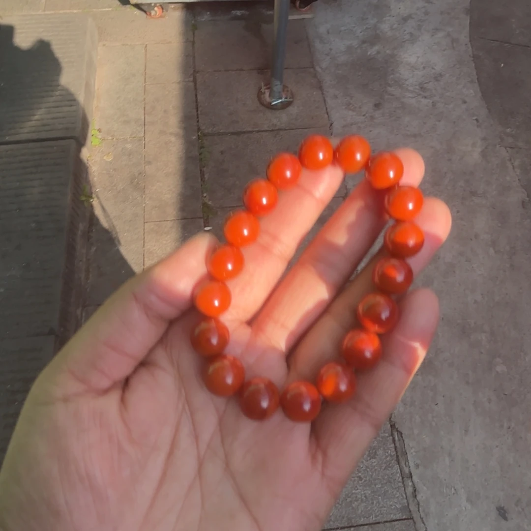 南红玛瑙颈饰合金菲*