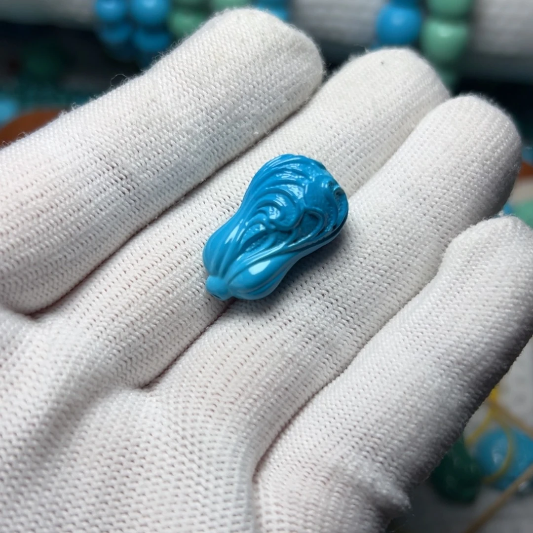 蓝色百财吊坠贝云尺寸24+/14+/