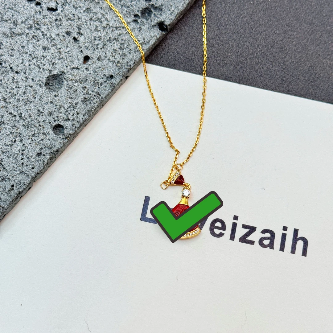 17274扇形小裙子锁骨链