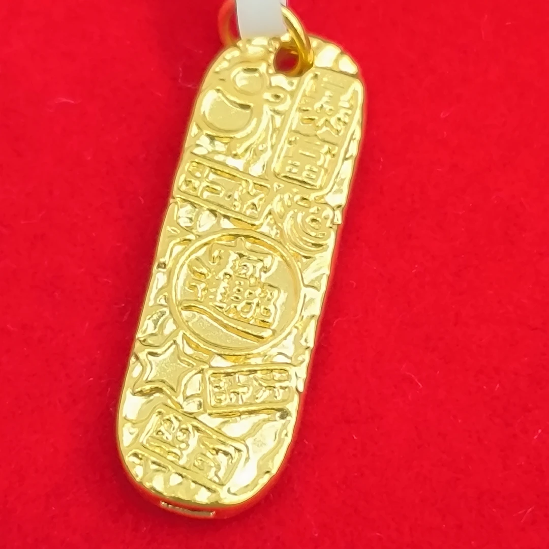 【莹莹专享】足金999 福字吉言 ZP 0.81 纳金添福