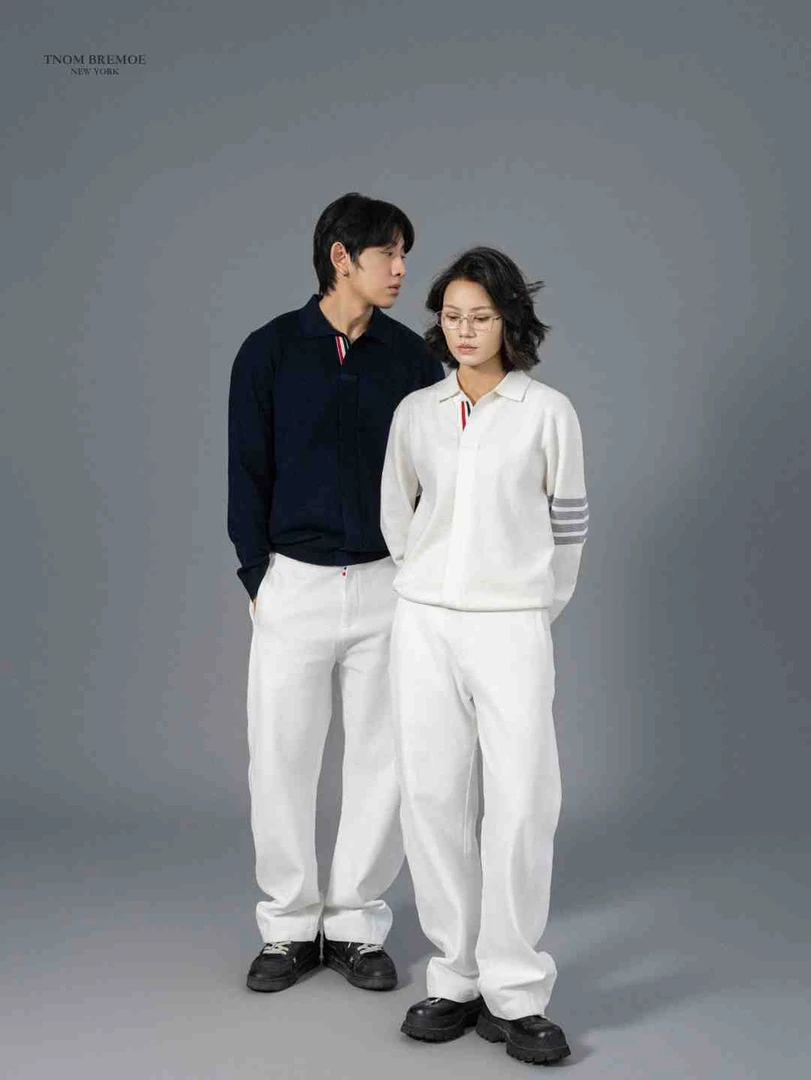 TNOM BREMOE中性风秋冬绵羊毛Polo毛衣商务休闲小众上衣简约百搭