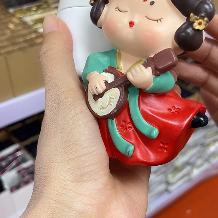 瓷片海蓝面双陶瓷娃娃