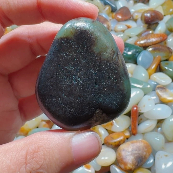 和田玉未镶嵌挂件52克