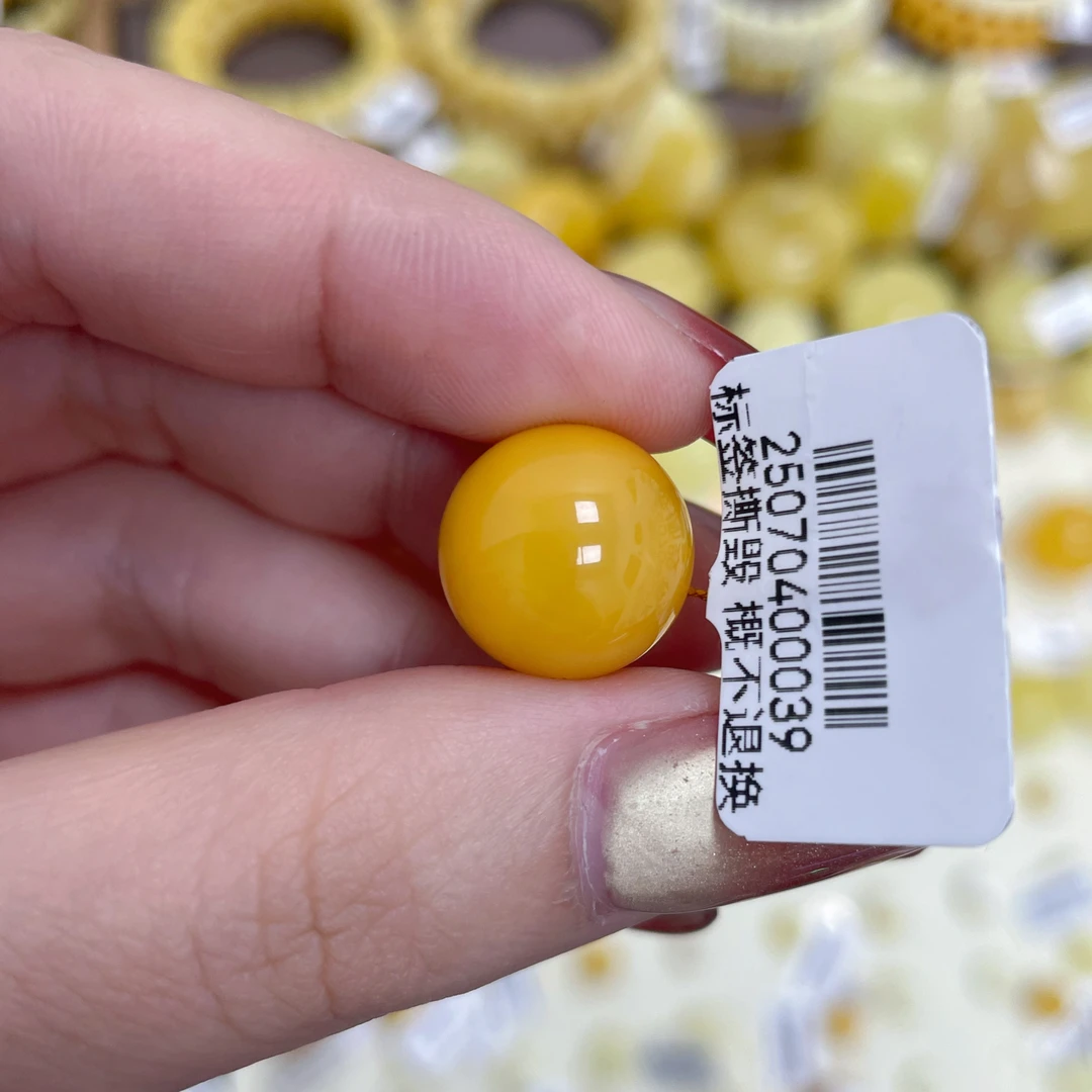 14mm圆珠. 蜜之缘臻选天然原矿琥珀蜜蜡