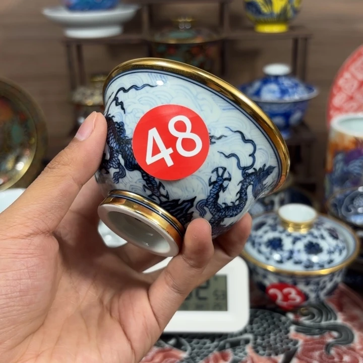 打***脚景德镇手工手绘陶瓷