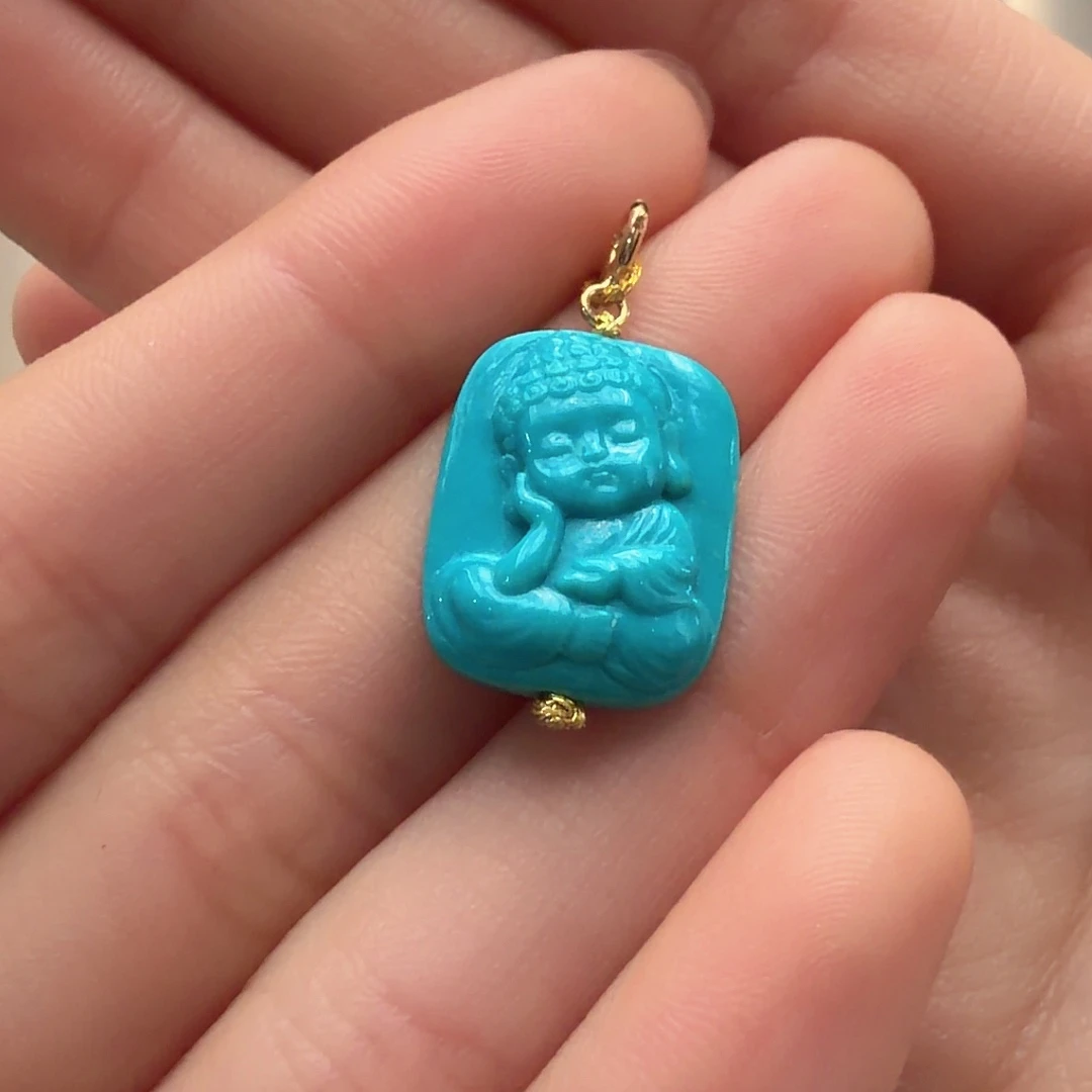 绿松石未镶嵌颈饰