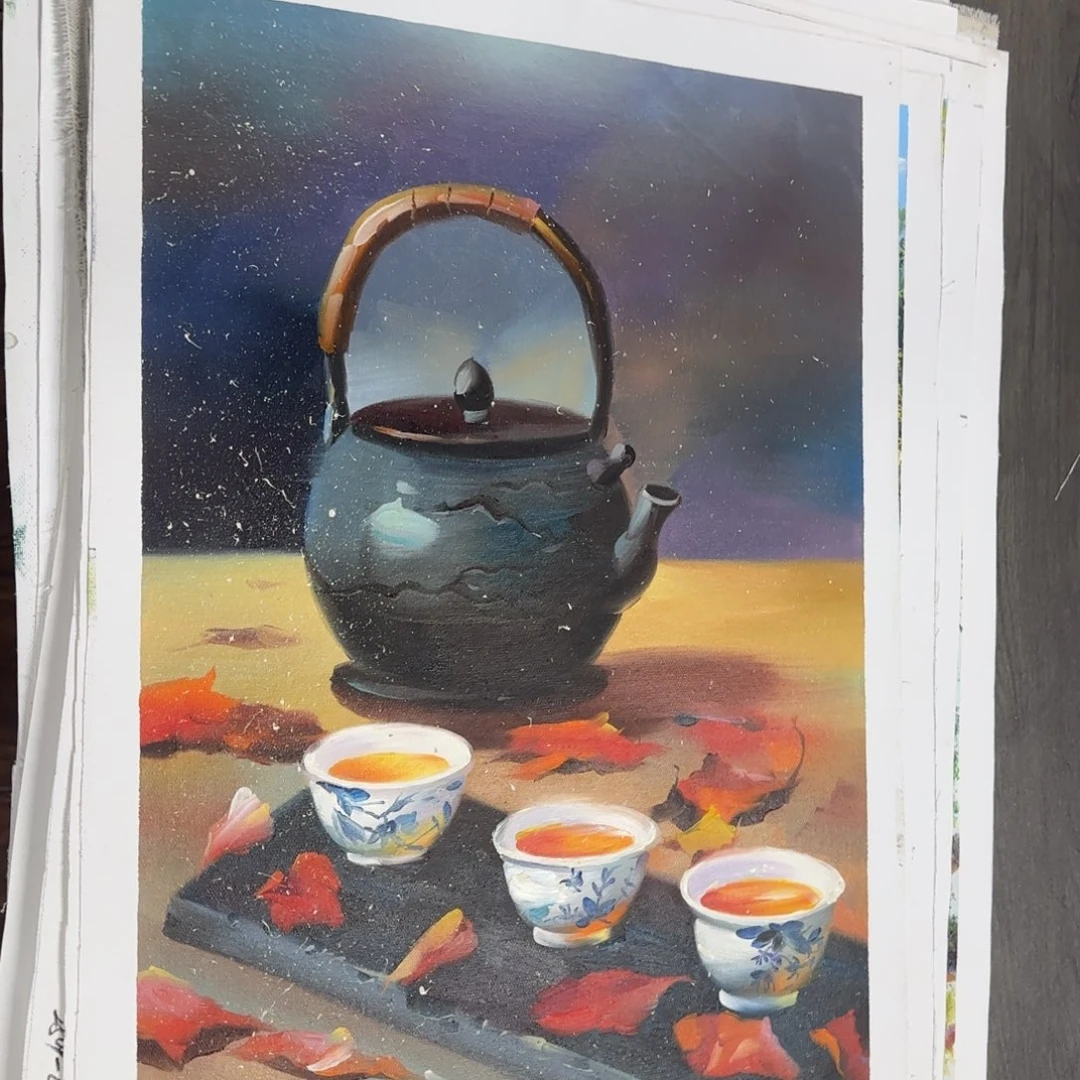 油画加油加油努力加油加油