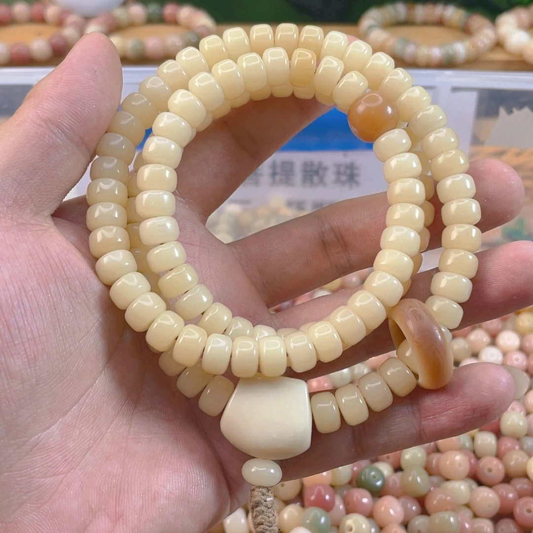 【闪购商品】菩提根/象牙果手串108白玉