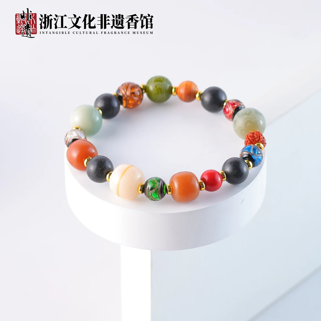 【非遗药香】药香珠万物平衡手串 CX305