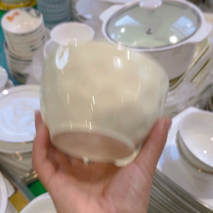 瓷片碗六个4.5寸微瑕