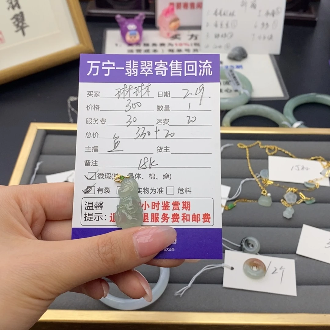 翡翠颈饰18K金镶嵌琳***✨翡翠