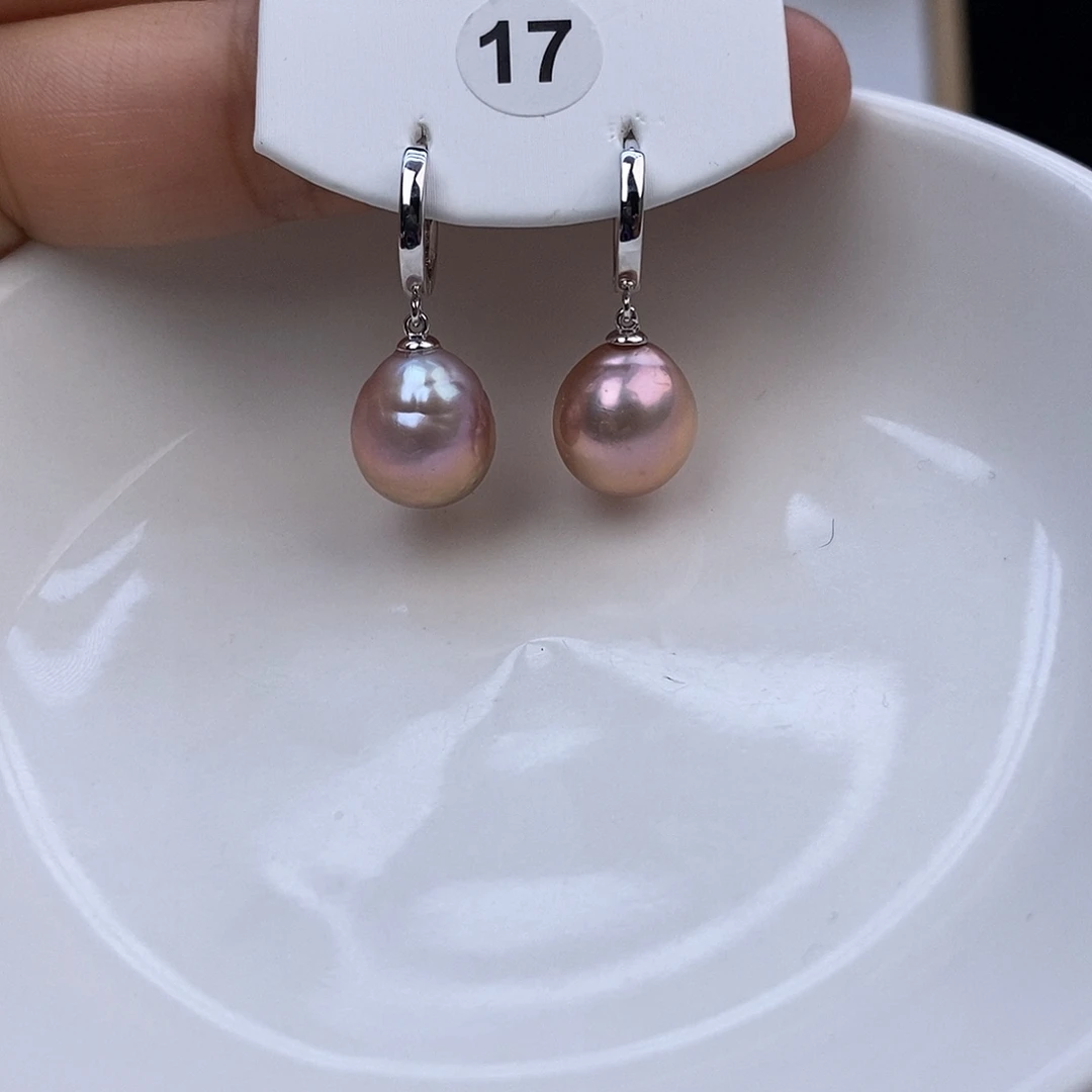 耳饰淡水珍珠银S925镶嵌