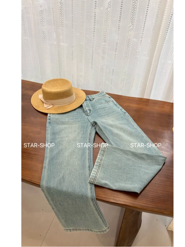 ｛微喇裤｝春 四面弹 喇叭裤 牛仔裤