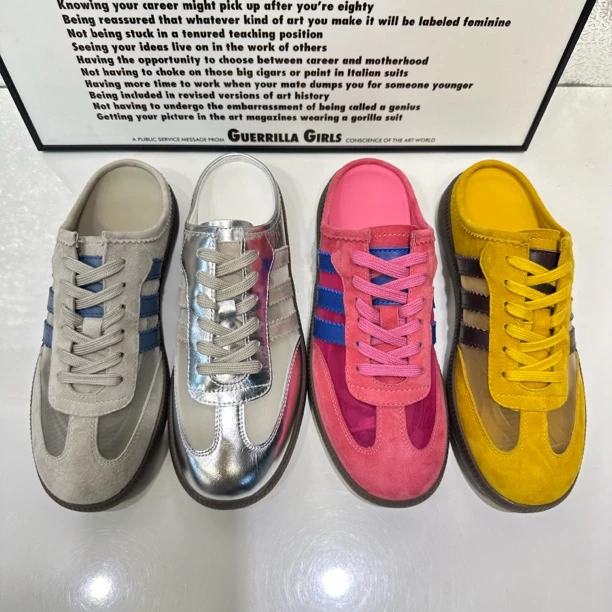 【柠檬精选】透气网纱包头半拖鞋女2025夏新百搭小众舒适德训拖