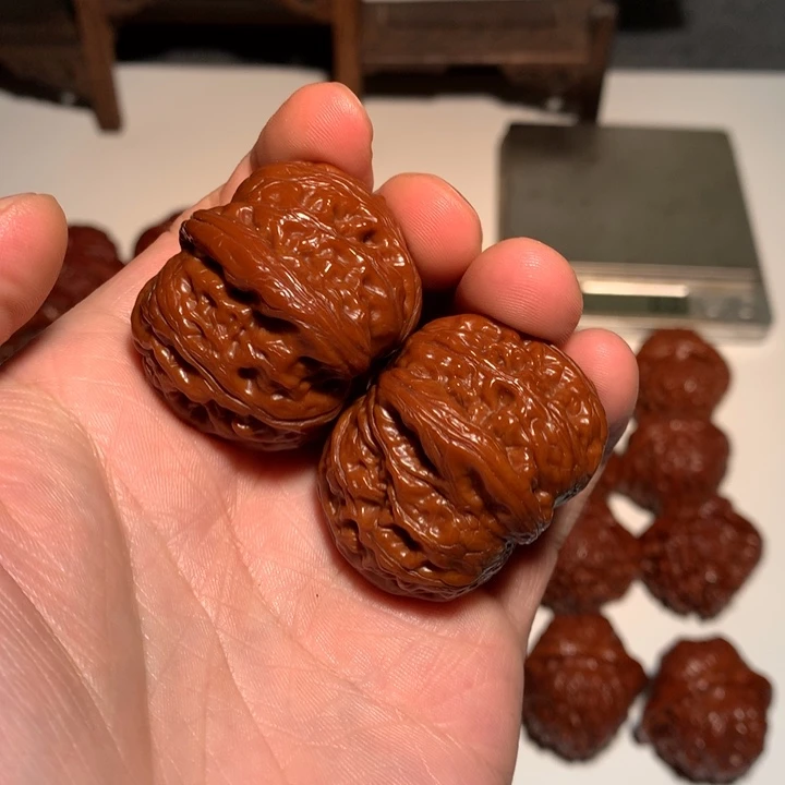 珠***迹桃核吊坠元宝19WCH#00#