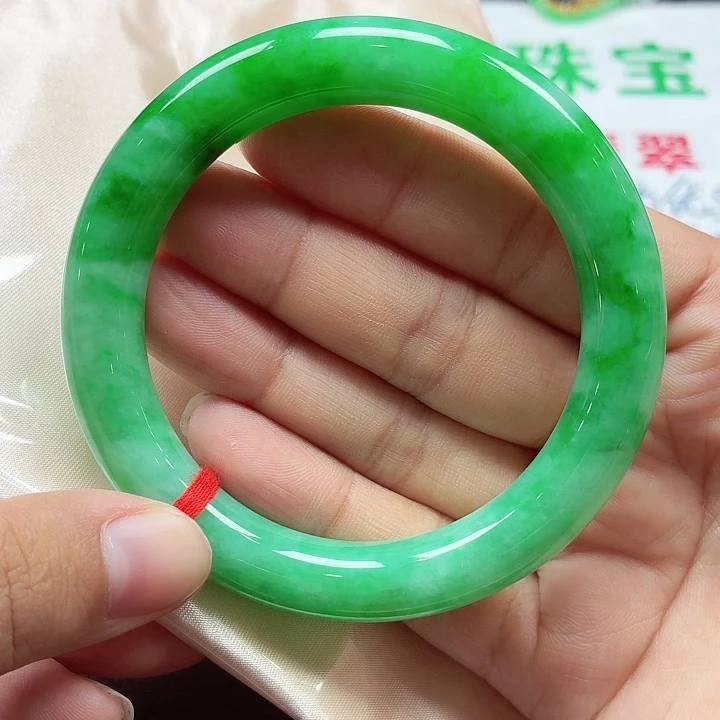 翡翠未镶嵌手镯天然缅甸A货翡翠