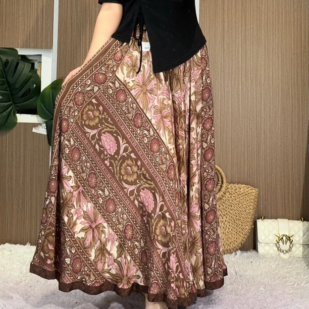 905 粉咖 Aarani 尼泊尔高端大摆裙