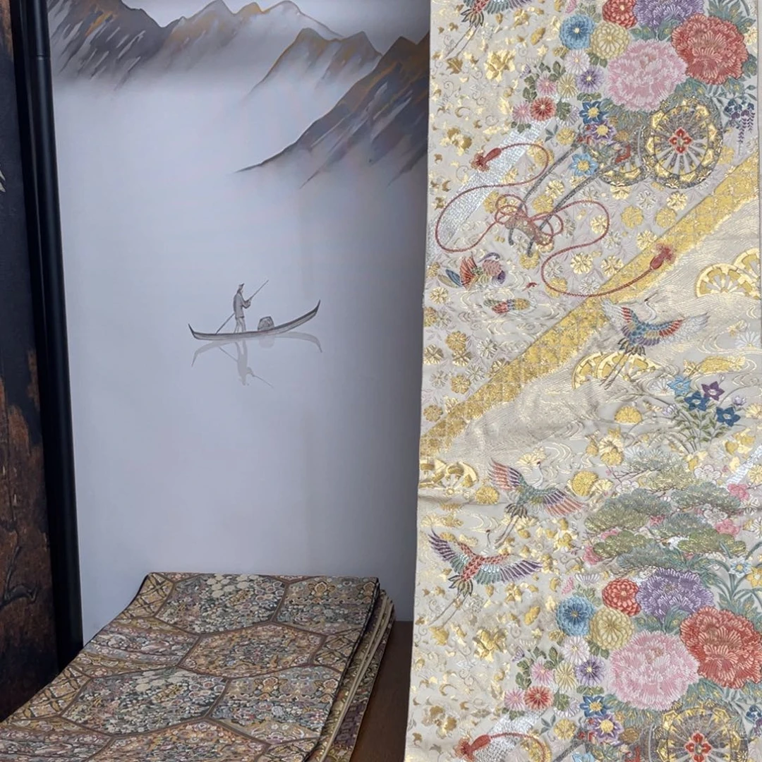 织绣本金箔软带西阵织