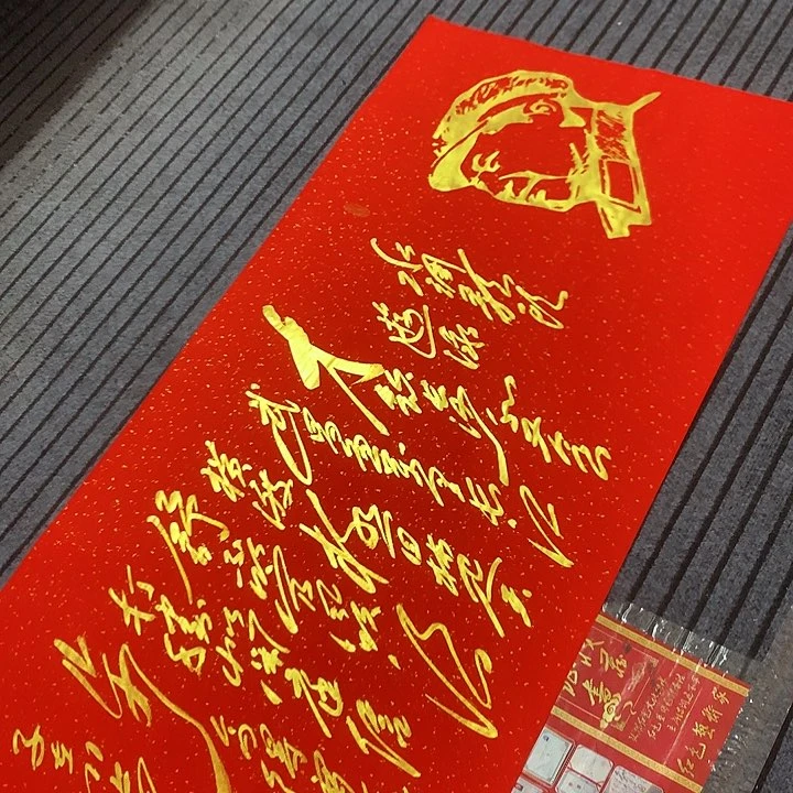 书法冯伟老师红头像游泳