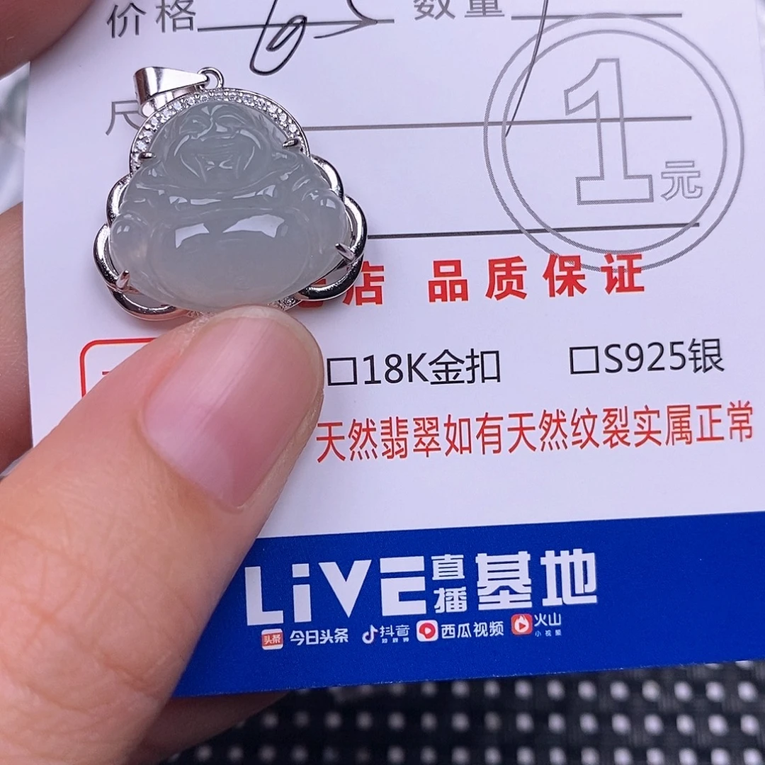 翡翠银S925镶嵌颈饰