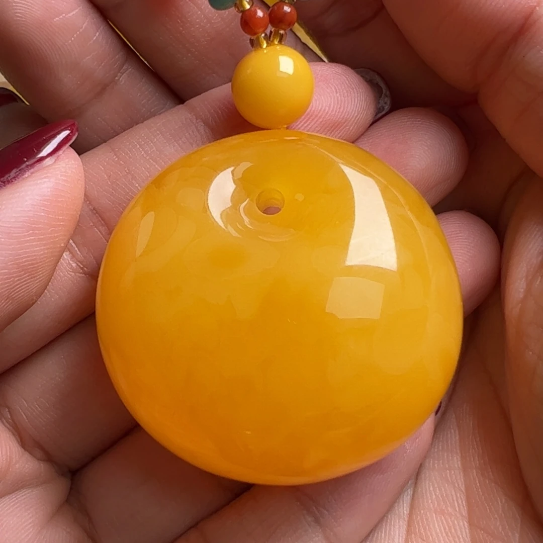 蜜蜡毛衣链未镶嵌无优化