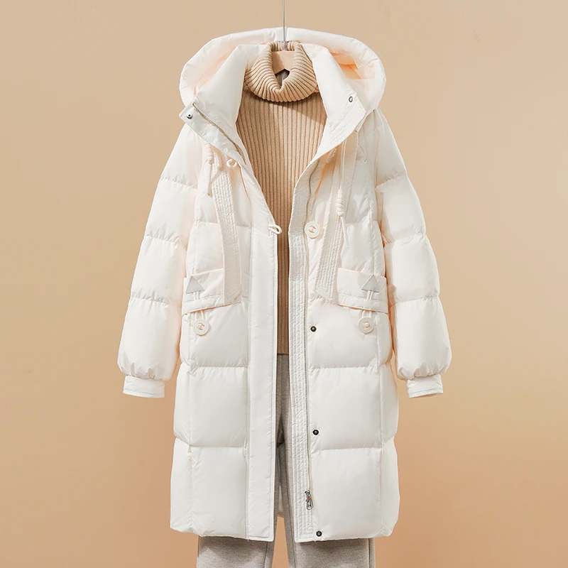 【90绒羽绒服】新款冬季保暖羽绒服外套连帽设计感加厚宽松休闲