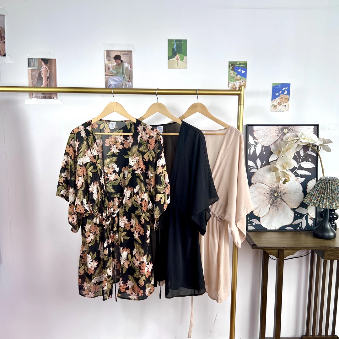 外贸大码罩衫25春夏季短袖雪纺衫宽松荷叶袖气质女士0911