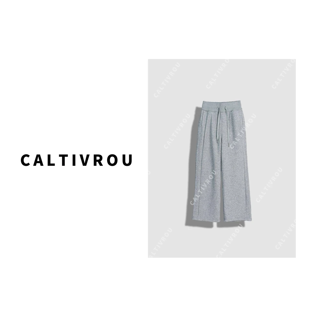 【菲儿】抽绳松紧腰百搭日常休闲裤-K19625