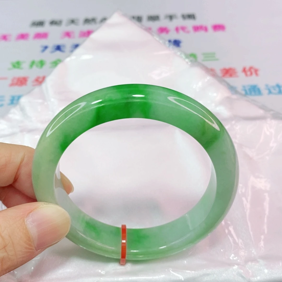 未镶嵌手镯翡翠54.5圈口正圈-宽版
