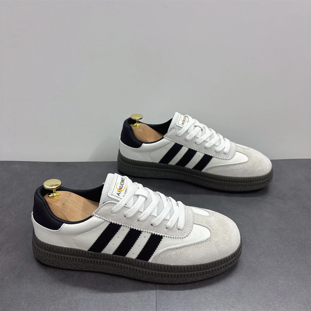 法莎尼亚新款男士板鞋百搭休闲复古时尚阿甘鞋运动软底轻便小白鞋