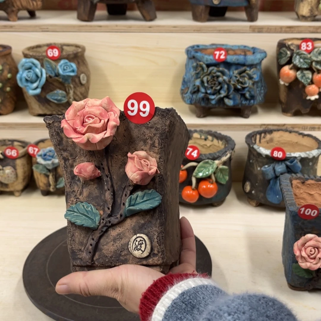 【闪购商品】紫砂花盆99号内口10外高14
