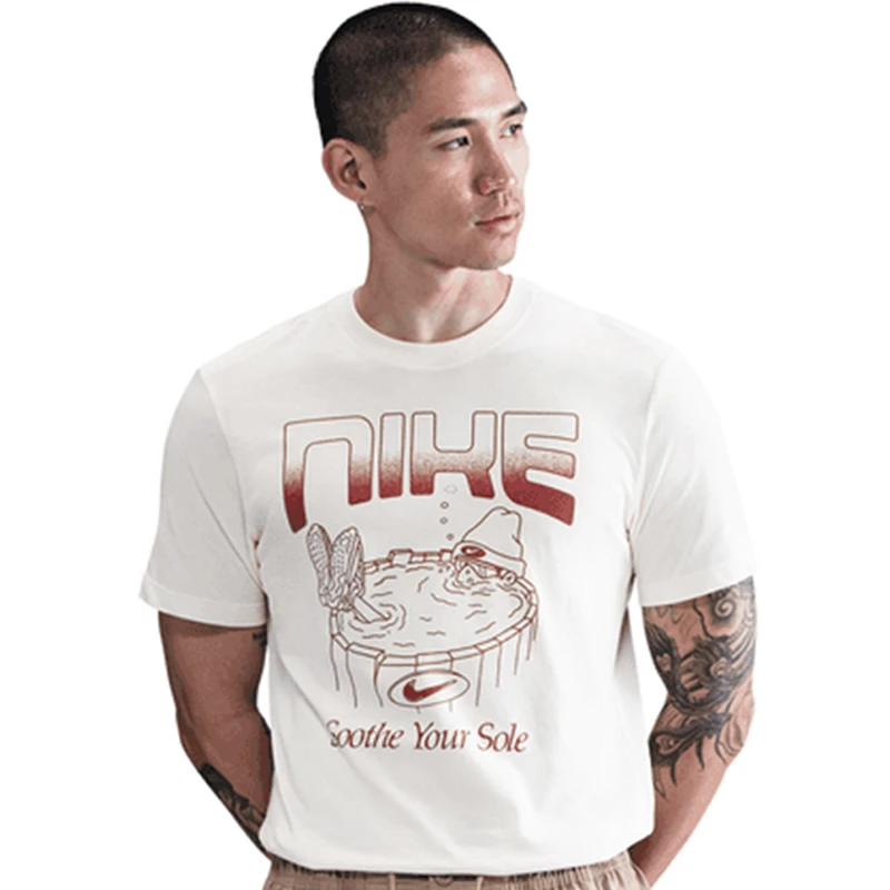 NIKE耐克针织无领短T恤HQ9265-110