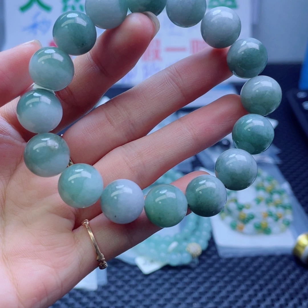 未镶嵌定制翡翠珠串