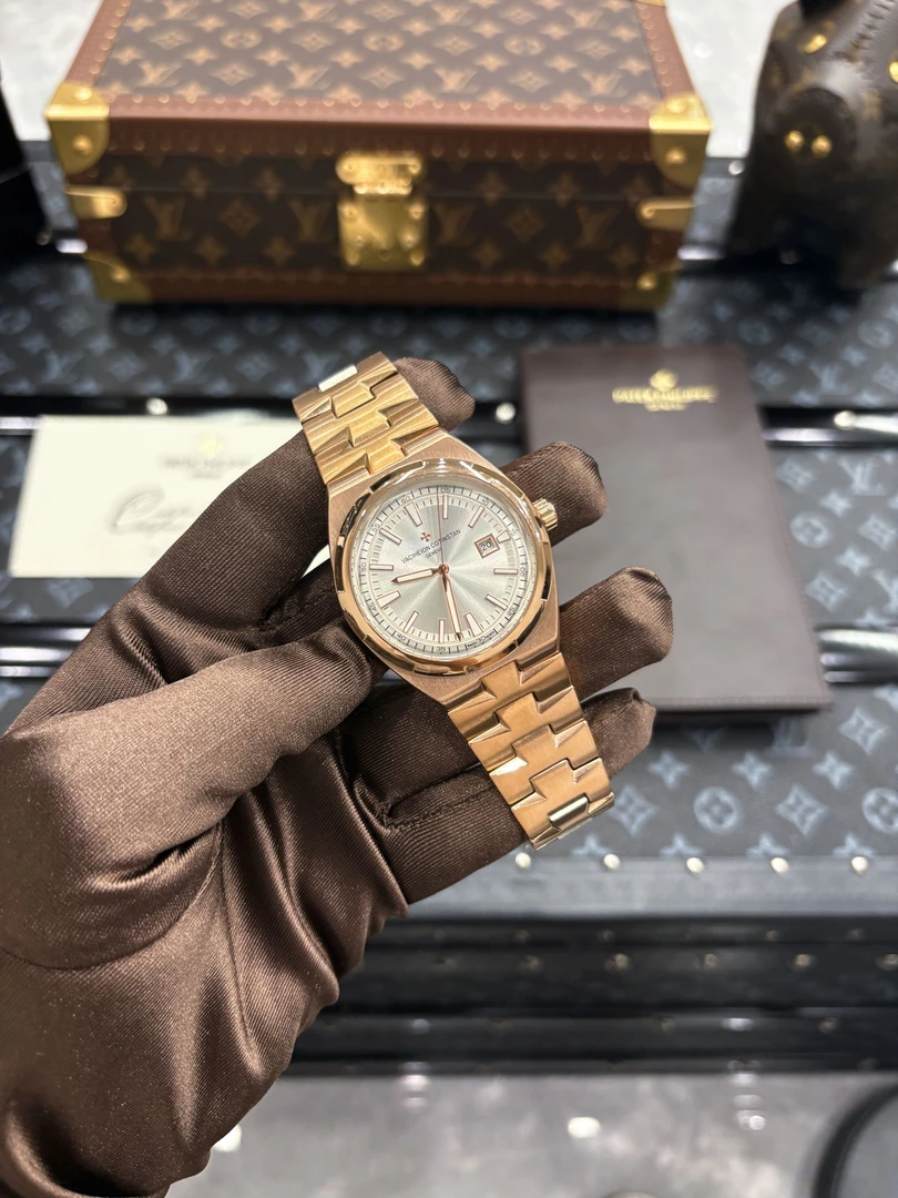 全新4500V/ 玫瑰金/白面/全自动机械表【林总补贴】