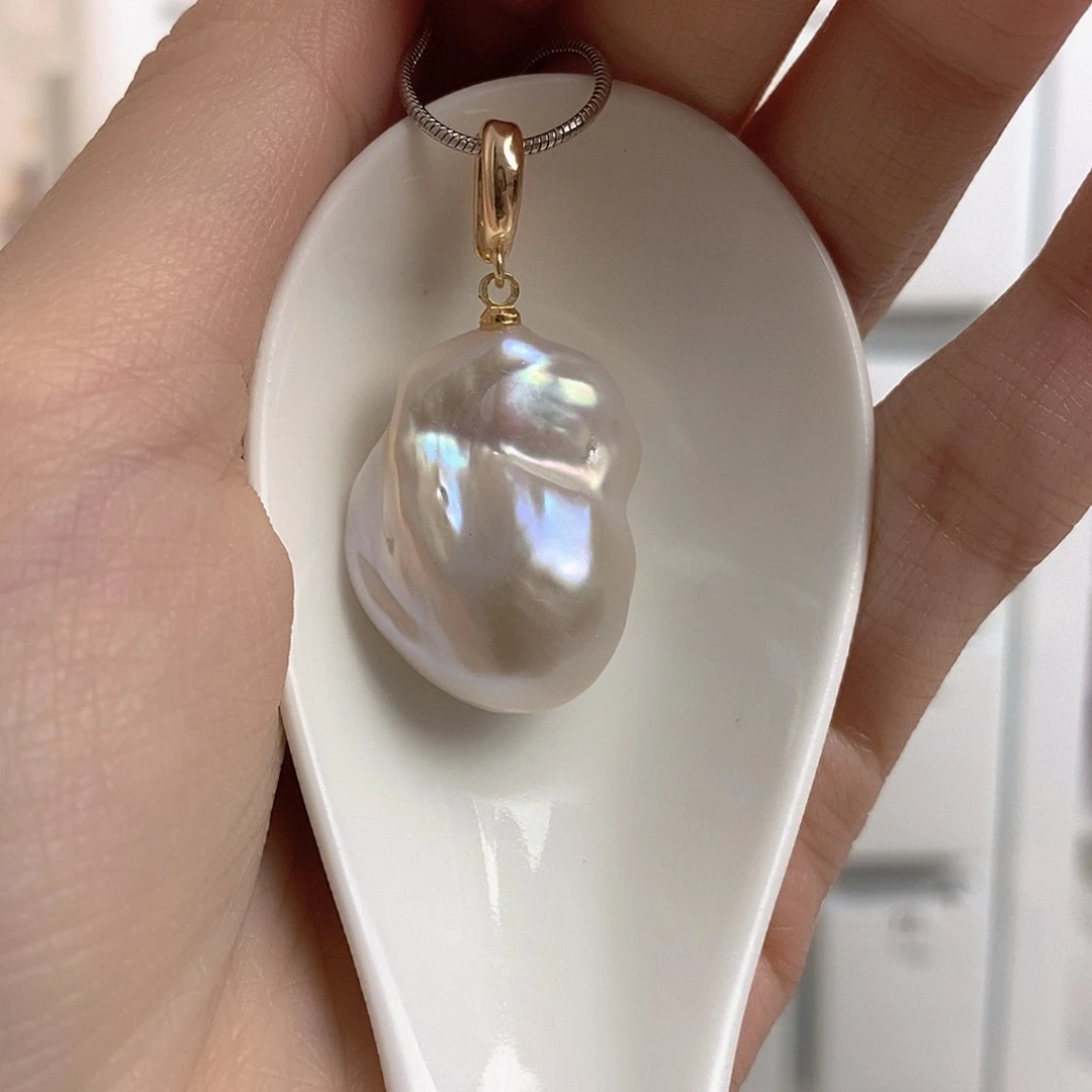 淡水珍珠颈饰银S925镶嵌