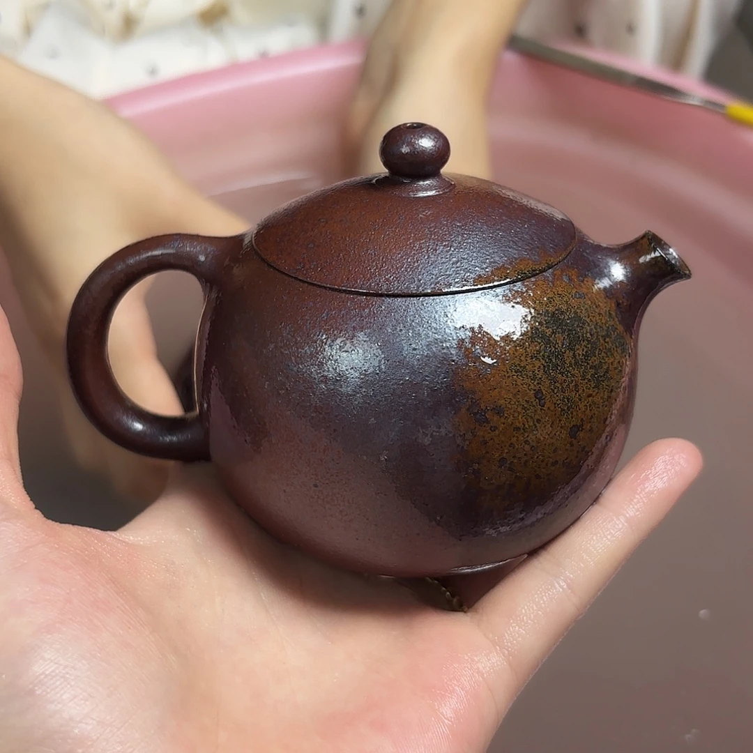 茶壶紫砂柴烧紫砂西施壶