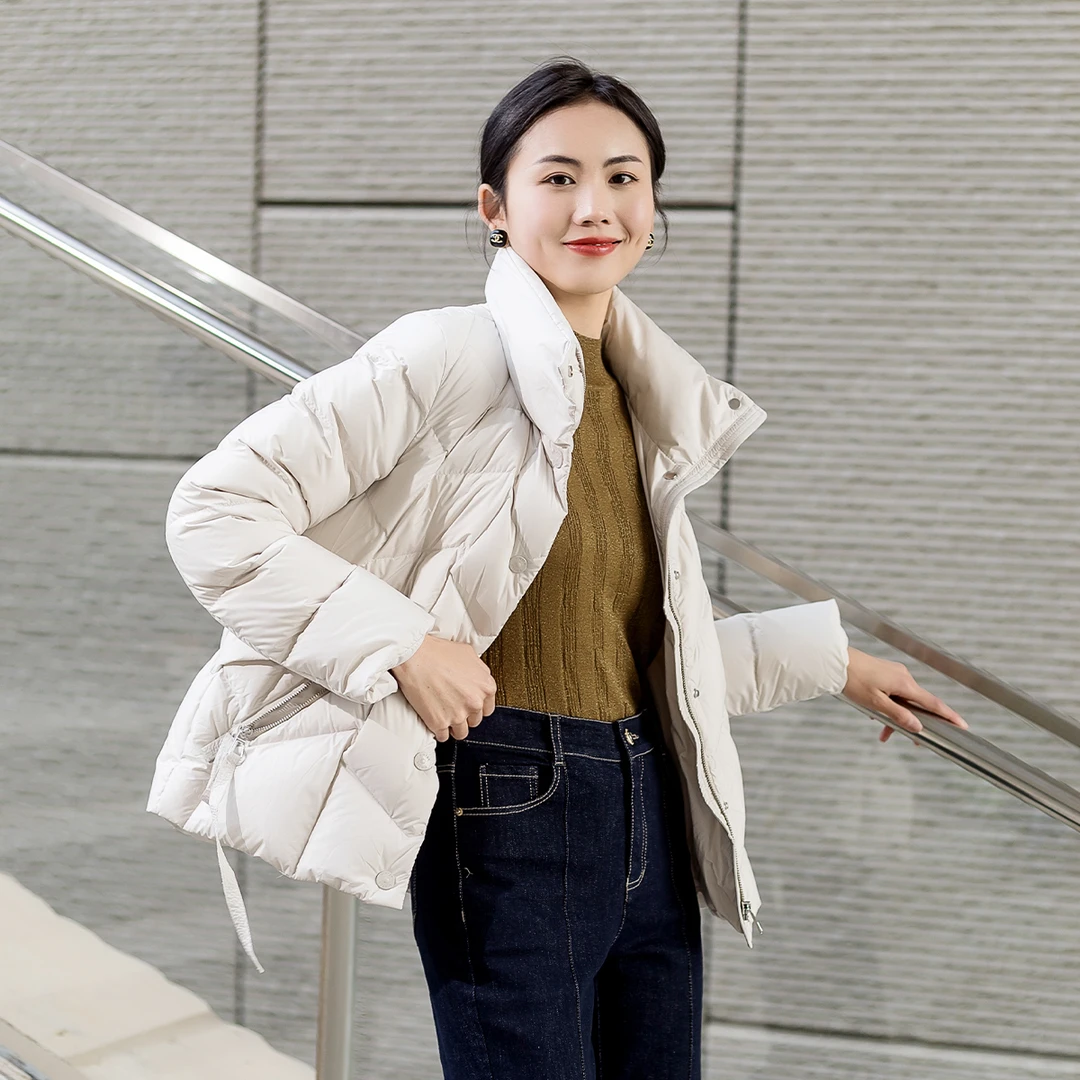 【达人专享】短款修身型常规立领棉服显瘦休闲秋冬GC938100
