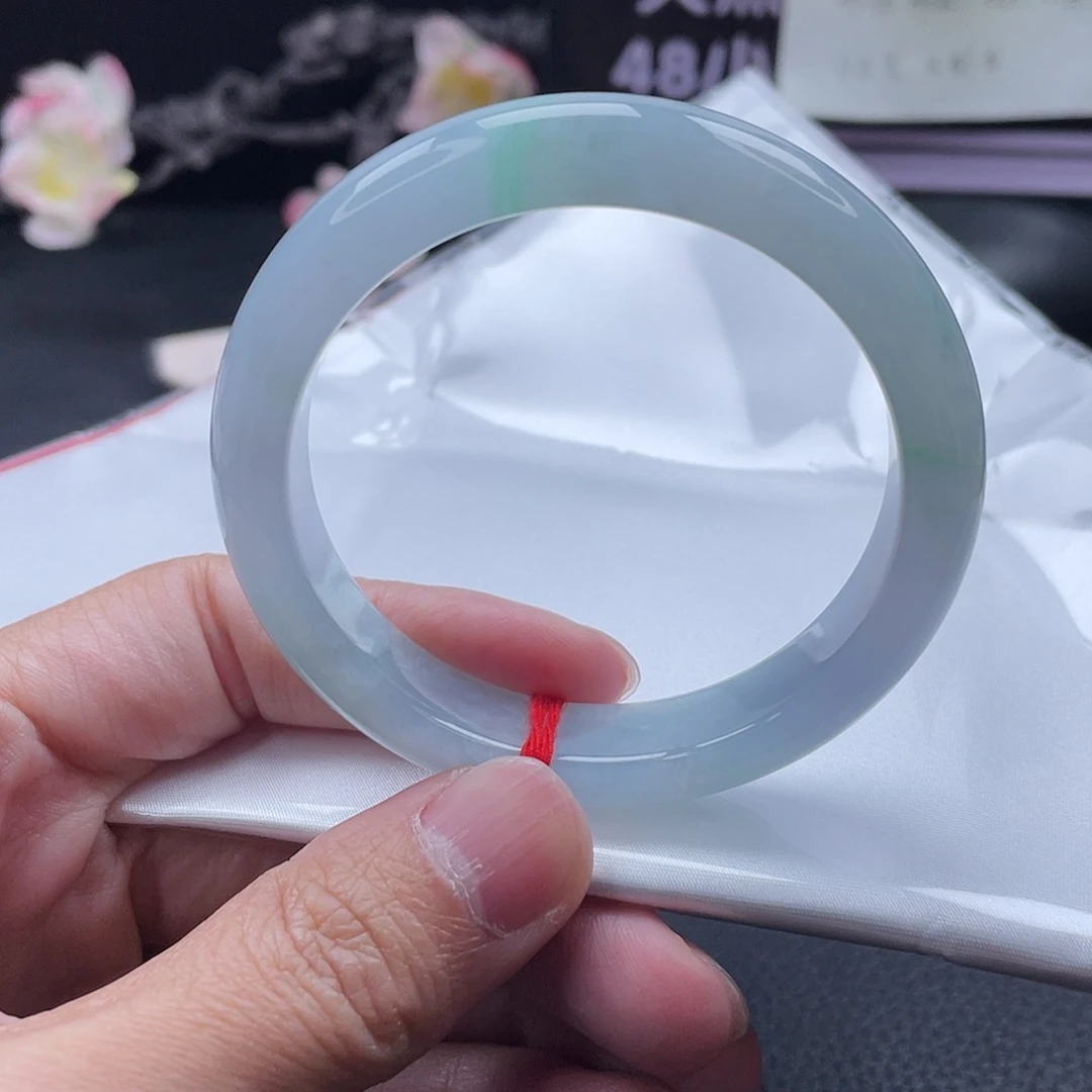 翡翠未镶嵌手镯手镯54.5