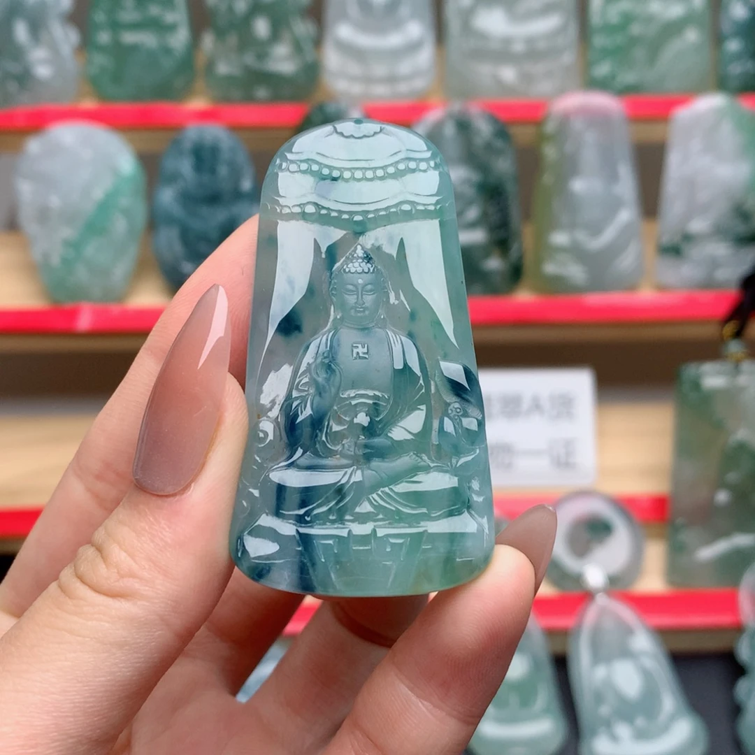 颈饰未镶嵌翡翠阿弥陀佛