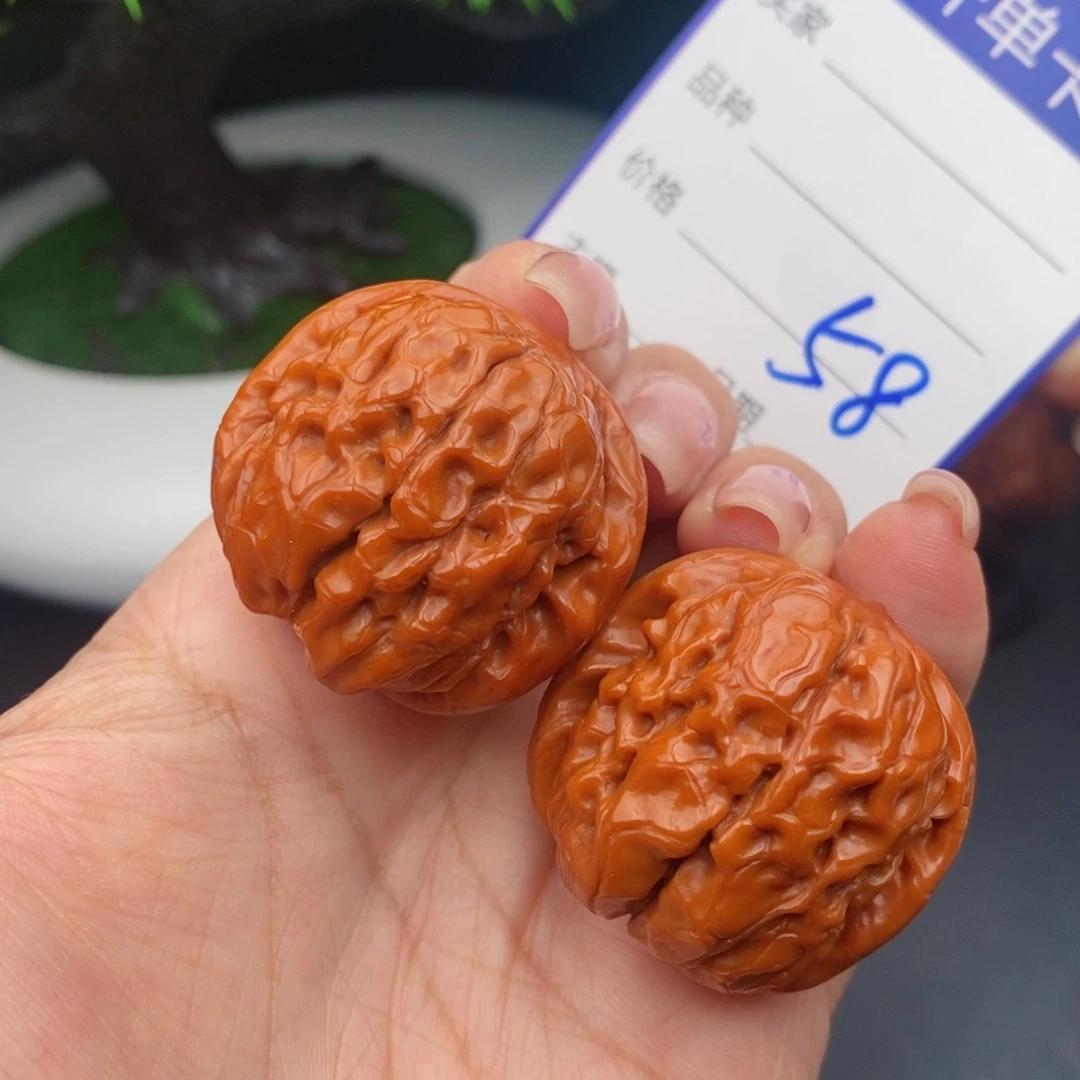 文玩核桃把件35甲骨文58