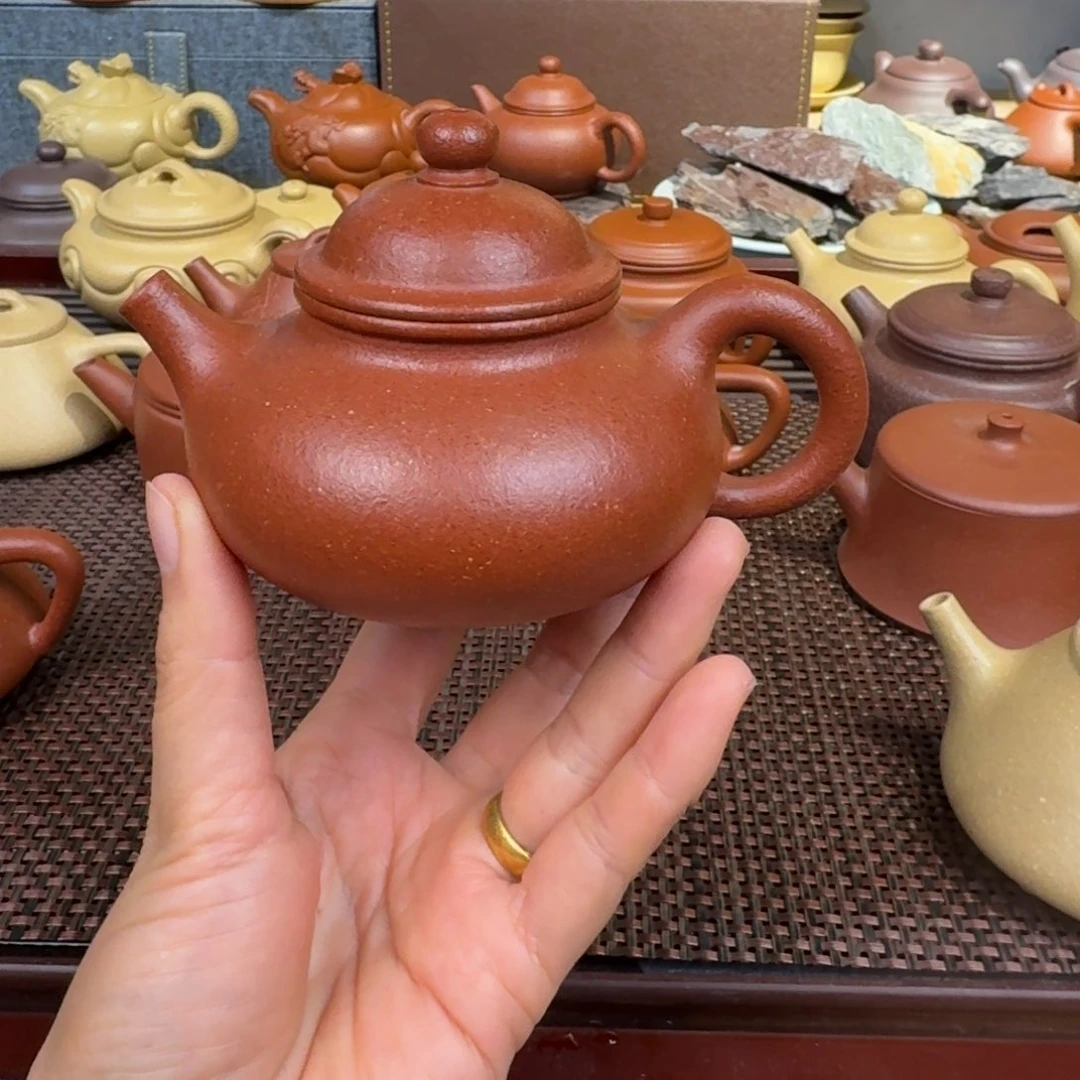 段泥茶壶A*山降坡扁腹容量待定