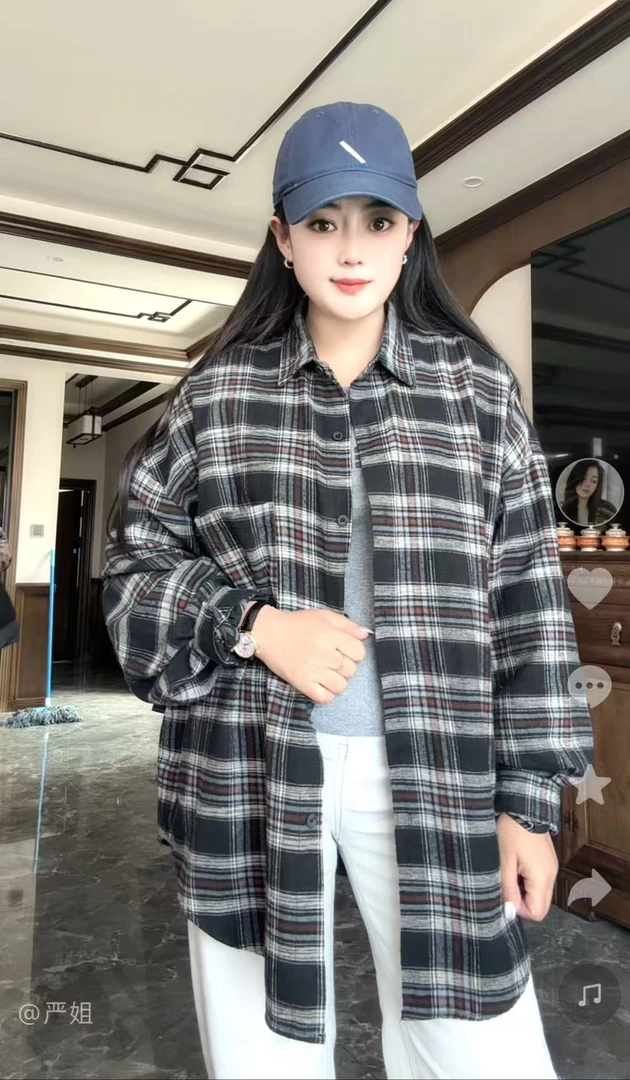 新款格子衬衫6666