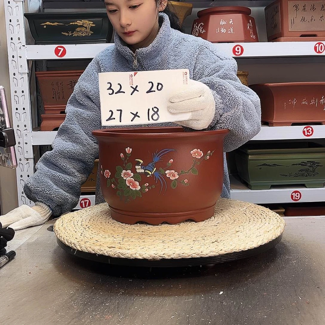 紫砂花盆紫砂花盆