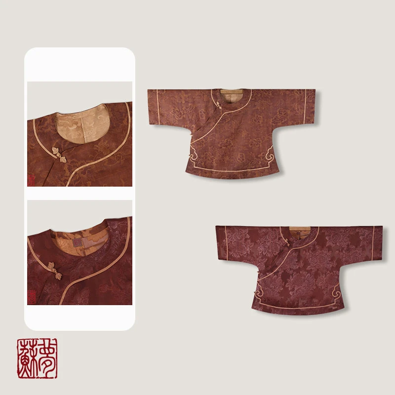 蘇夢渊苑提花香云纱圆领斜襟云头上衣日常中式0103866 0103888