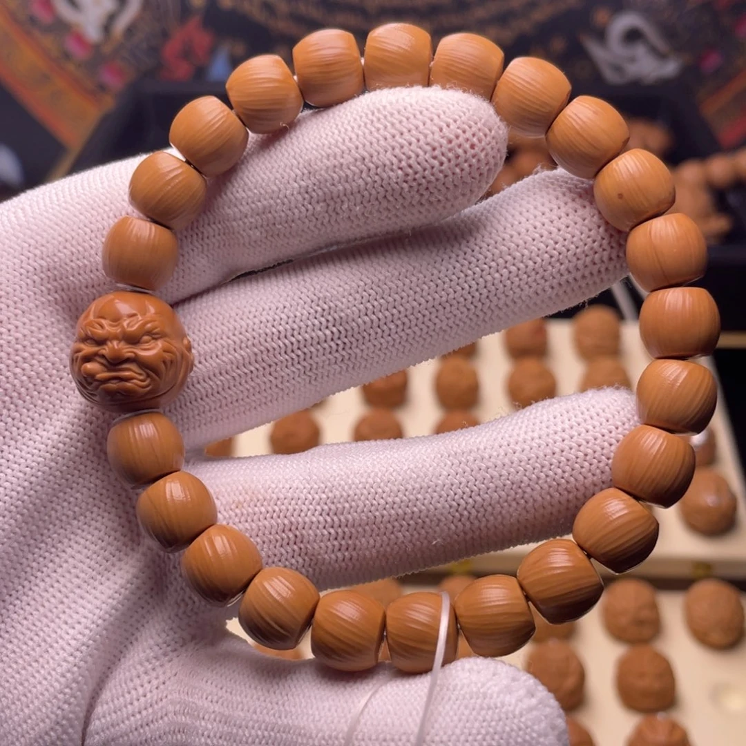 派***派猴头核桃手串套串微瑕介意勿拍不退不换！