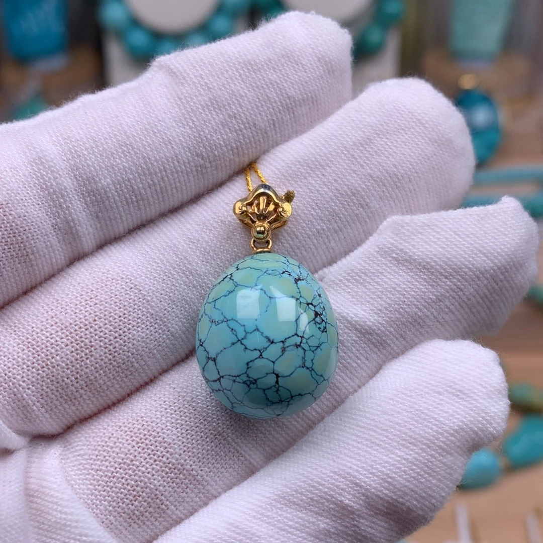 绿松石银S925镶嵌珠宝奇石