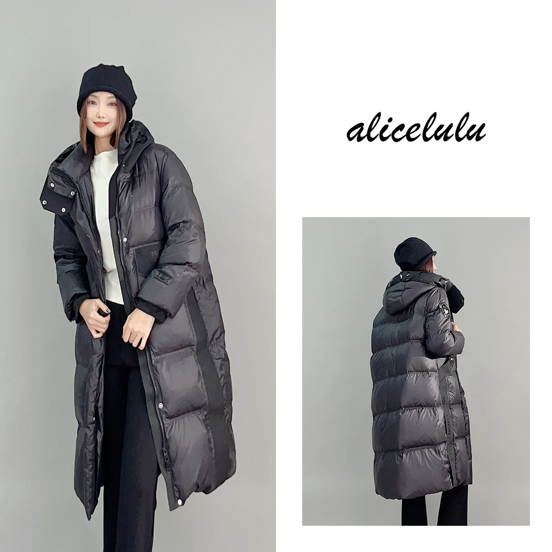 1 ALICE 风雪无阻羽绒服 摩登拼接 长款御寒 S2139869Tr