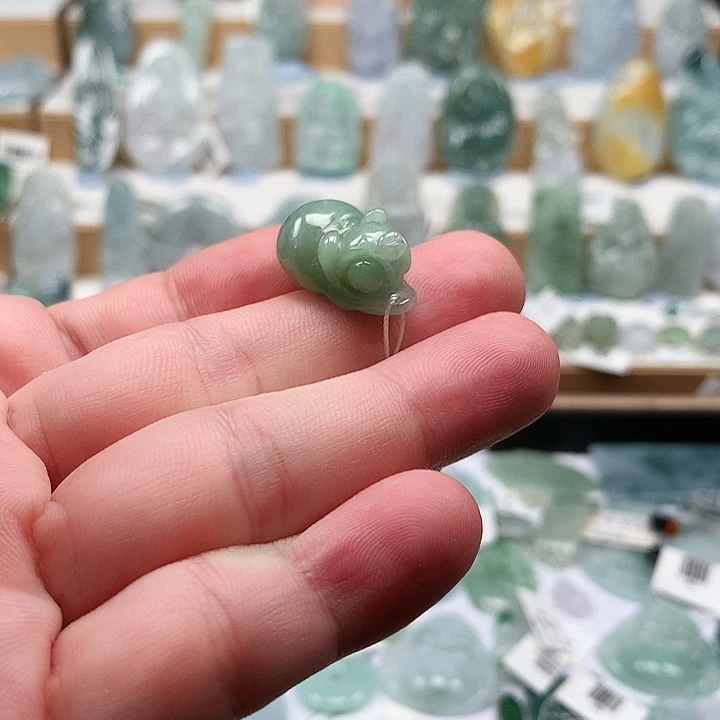 吊坠(不含链)未镶嵌翡翠98小猪