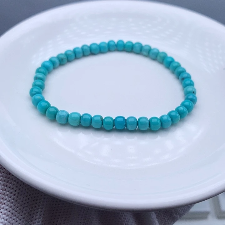 绿松石未镶嵌珠子手串5mm