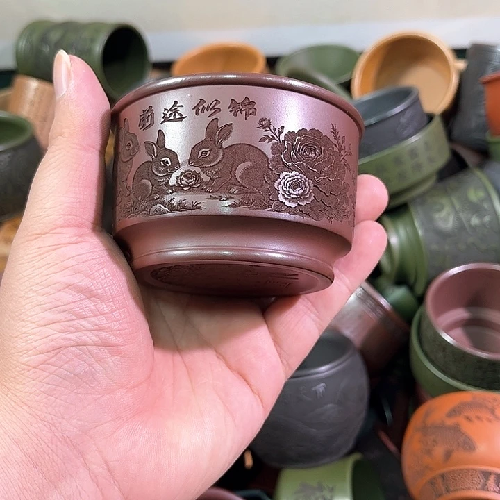茶杯紫砂全手工紫砂主人杯